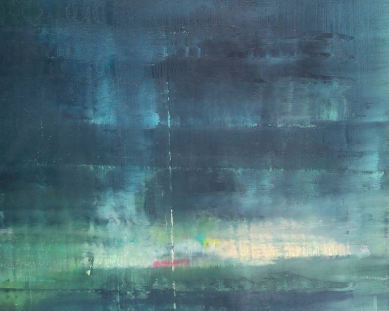 Original Abstract Seascape Painting by Howard Sills