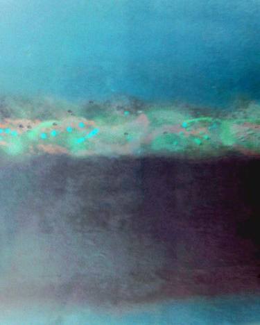 Original Abstract Seascape Printmaking by Howard Sills