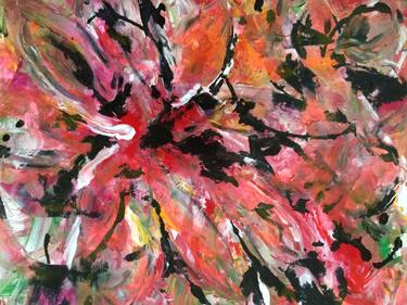 Print of Abstract Floral Collage by Joy Nguyen