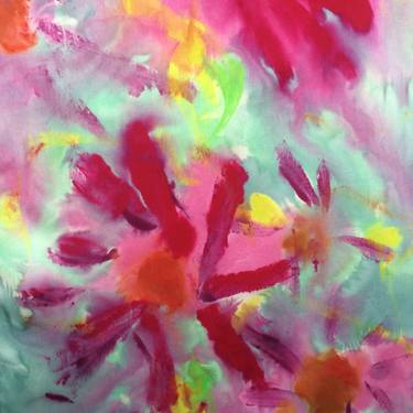 Original Abstract Expressionism Abstract Painting by Joy Nguyen