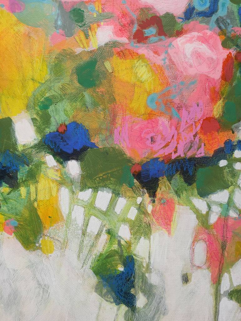 Original Abstract Botanic Painting by Krisztina Megyeri