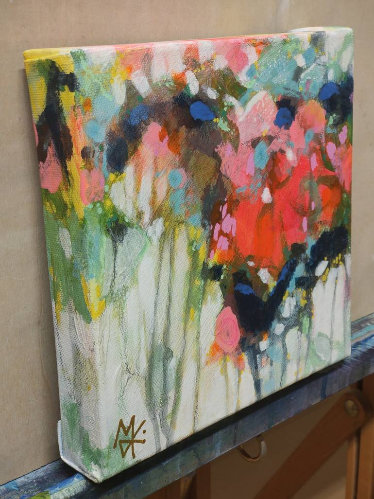 Original Abstract Botanic Painting by Krisztina Megyeri