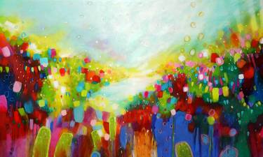 Original Abstract Landscape Paintings by Krisztina Megyeri