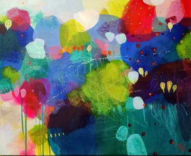 Original Abstract Landscape Paintings by Krisztina Megyeri