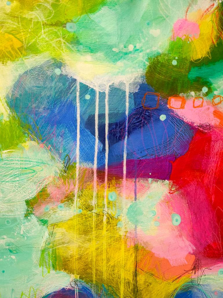 Original Abstract Expressionism Abstract Painting by Krisztina Megyeri