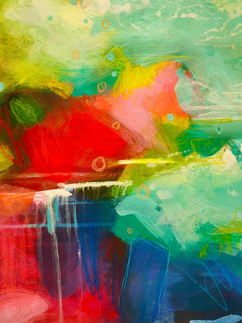 Original Abstract Expressionism Abstract Painting by Krisztina Megyeri