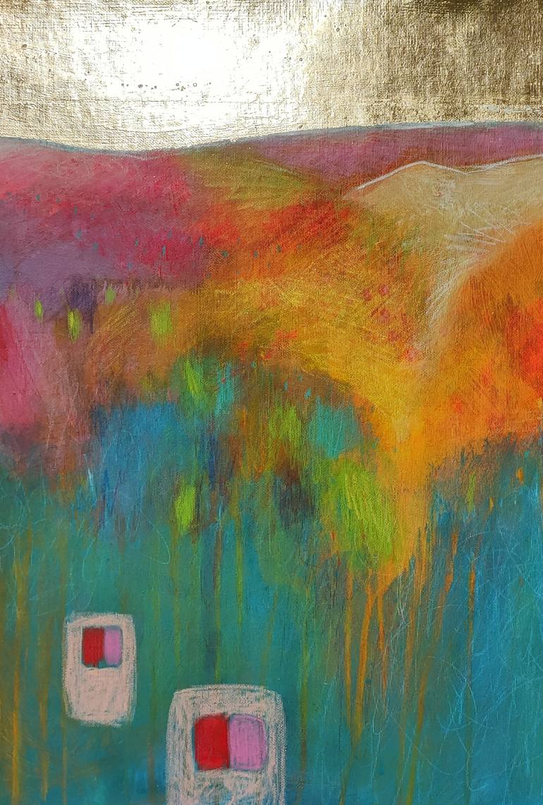 Original Abstract Landscape Painting by Krisztina Megyeri