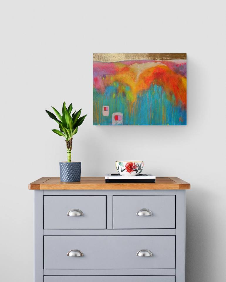 Original Abstract Landscape Painting by Krisztina Megyeri