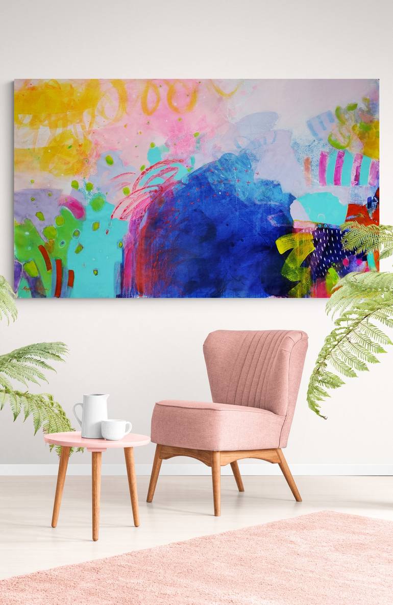 Original Abstract Expressionism Abstract Painting by Krisztina Megyeri