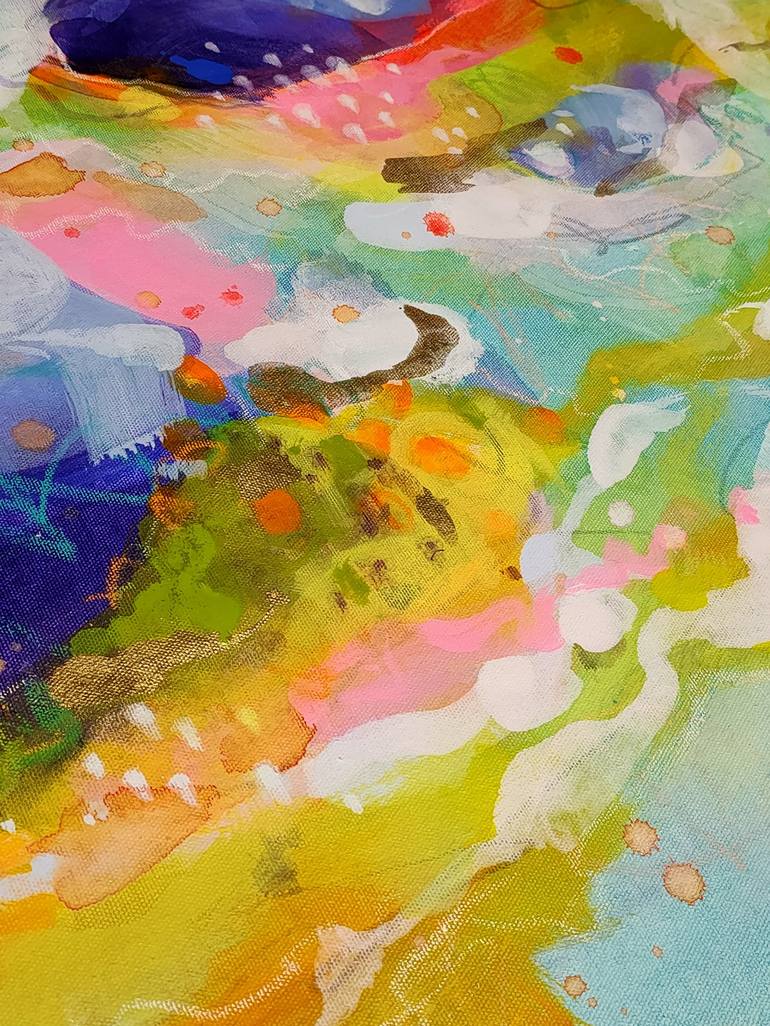 Original Abstract Water Painting by Krisztina Megyeri