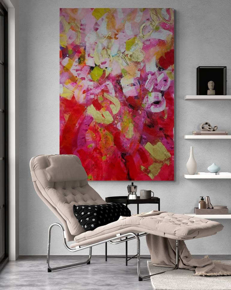 Original Abstract Expressionism Abstract Painting by Krisztina Megyeri