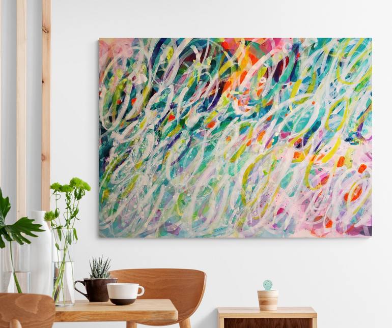 Original Abstract Expressionism Abstract Painting by Krisztina Megyeri