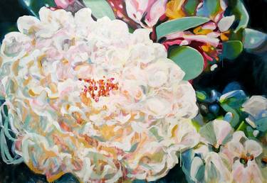 Original Abstract Floral Paintings by Krisztina Megyeri