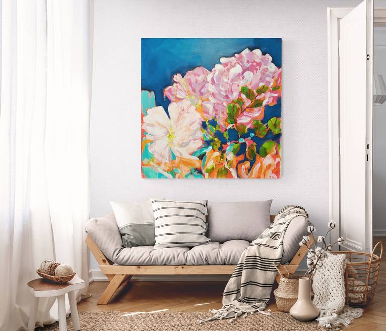 Original Floral Painting by Krisztina Megyeri