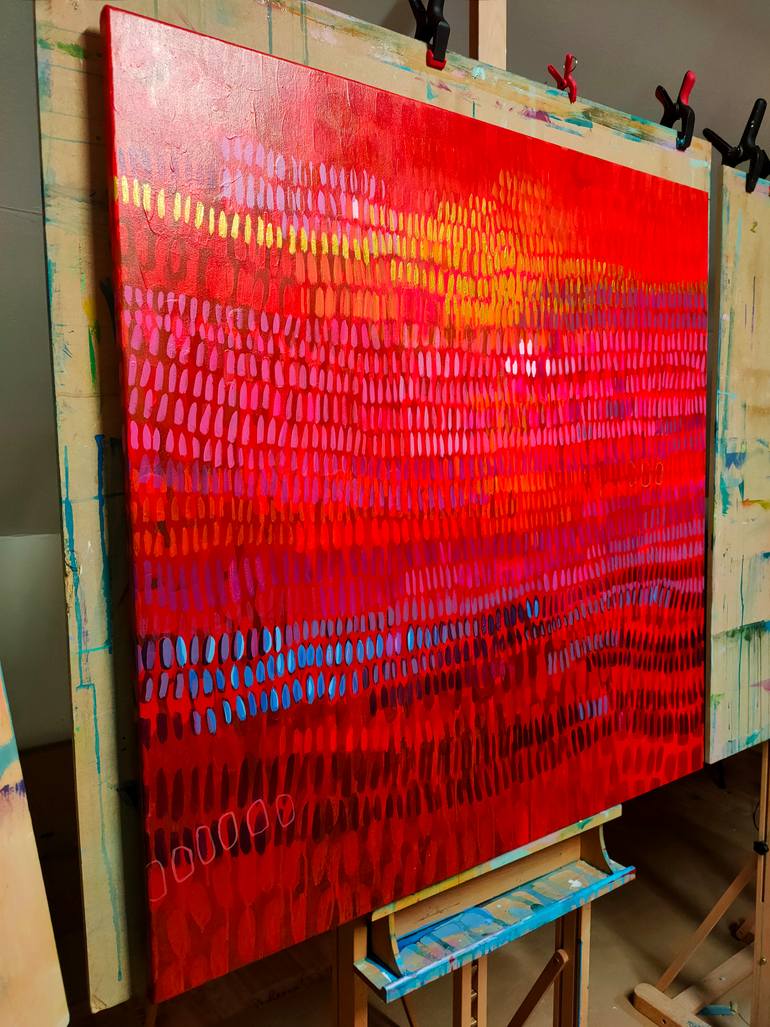 Original Contemporary Abstract Painting by Krisztina Megyeri