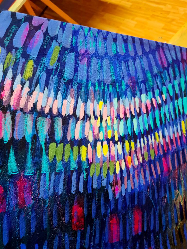 Original Abstract Expressionism Abstract Painting by Krisztina Megyeri