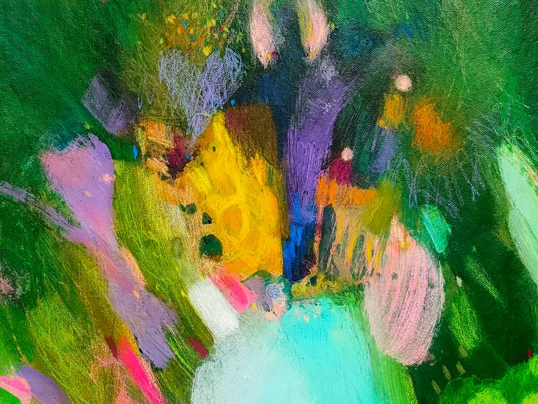 Original Abstract Landscape Painting by Krisztina Megyeri