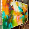Side view on the easel