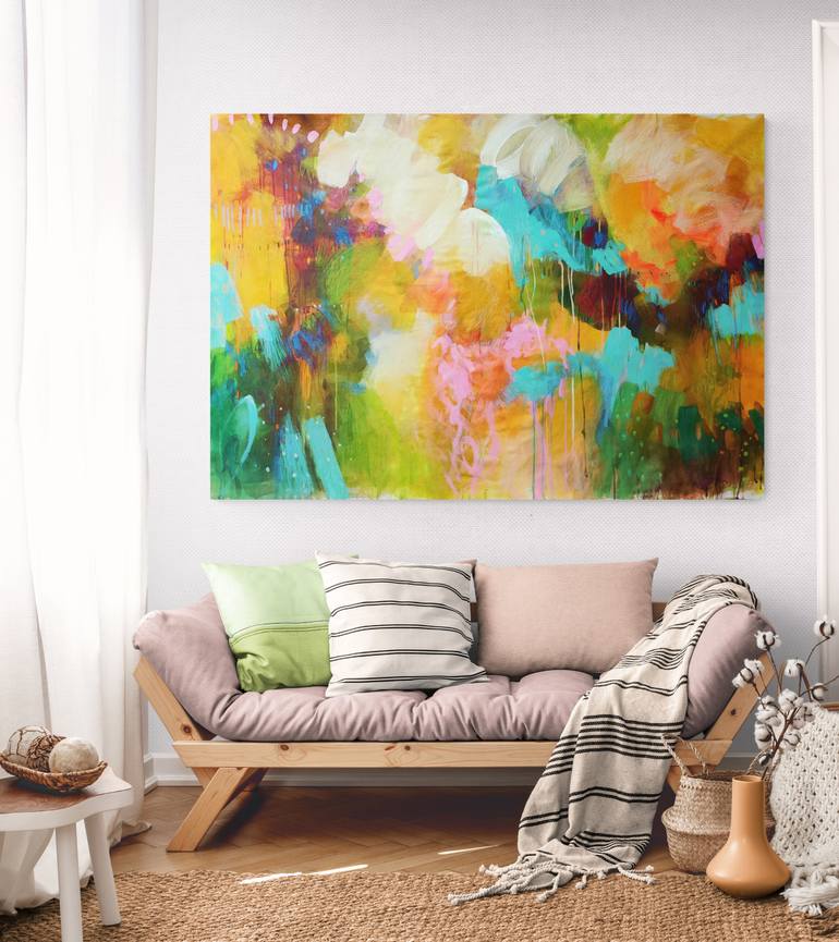 Original Abstract Expressionism Abstract Painting by Krisztina Megyeri