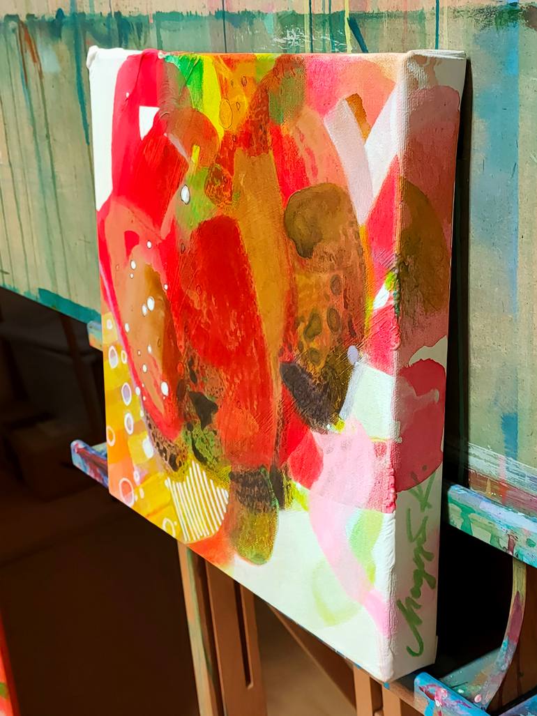 Original Abstract Expressionism Abstract Painting by Krisztina Megyeri