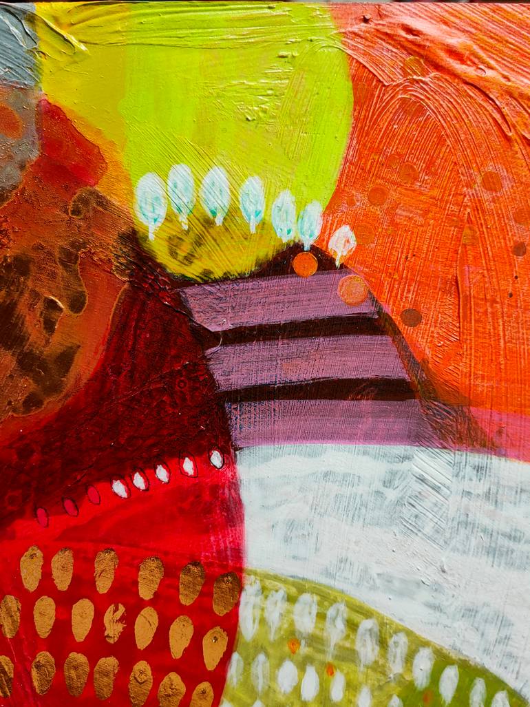 Original Abstract Expressionism Abstract Painting by Krisztina Megyeri