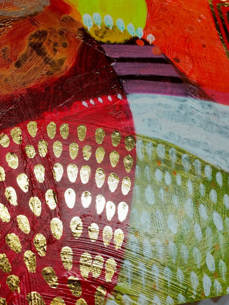 Original Abstract Expressionism Abstract Painting by Krisztina Megyeri