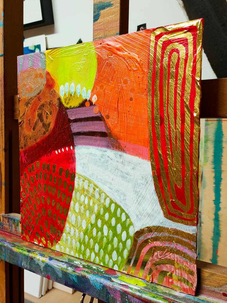 Original Abstract Expressionism Abstract Painting by Krisztina Megyeri