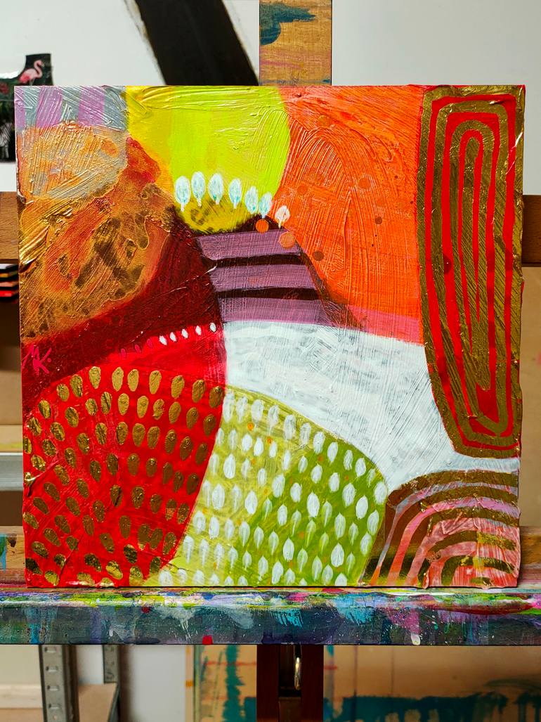 Original Abstract Expressionism Abstract Painting by Krisztina Megyeri