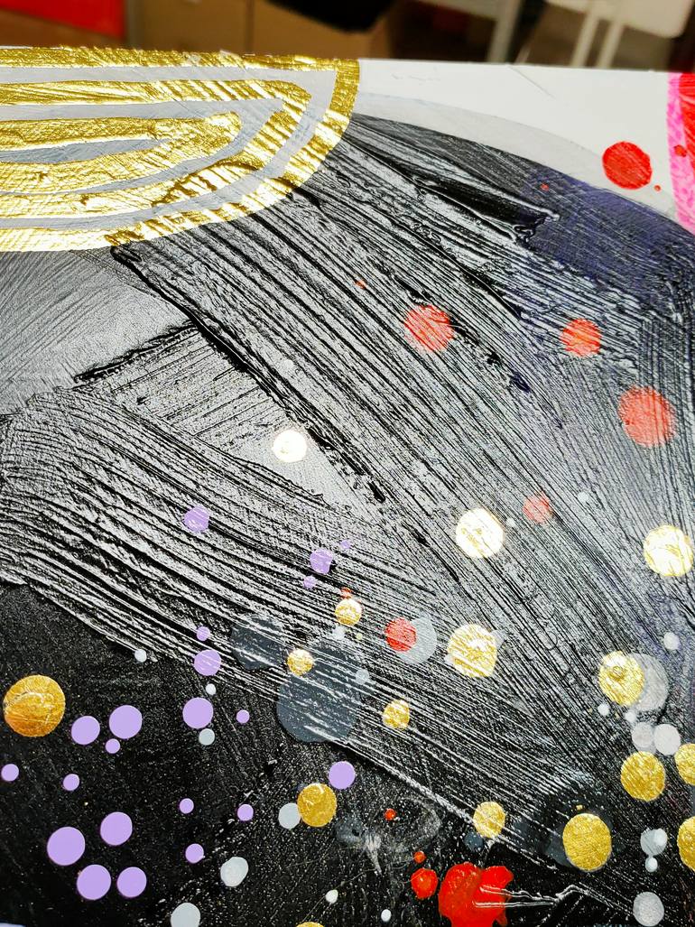 Original Abstract Expressionism Abstract Painting by Krisztina Megyeri