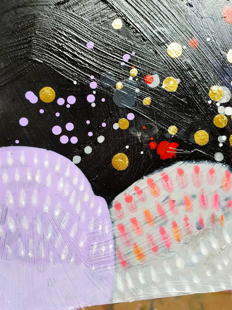 Original Abstract Expressionism Abstract Painting by Krisztina Megyeri