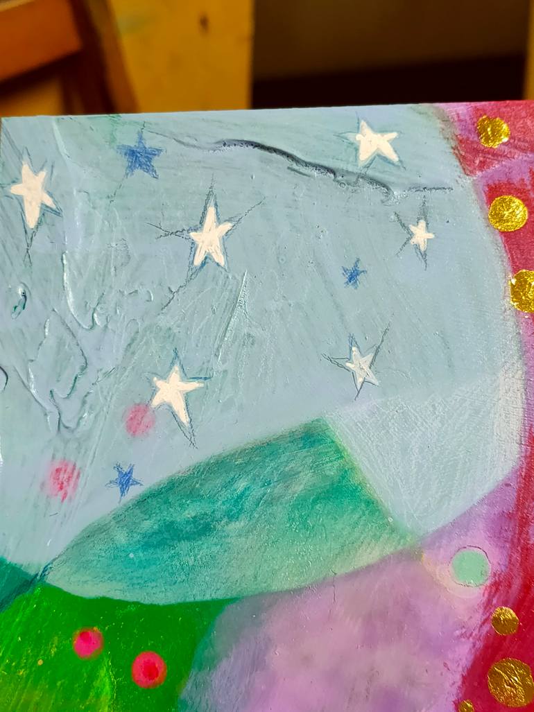 Original Abstract Landscape Painting by Krisztina Megyeri