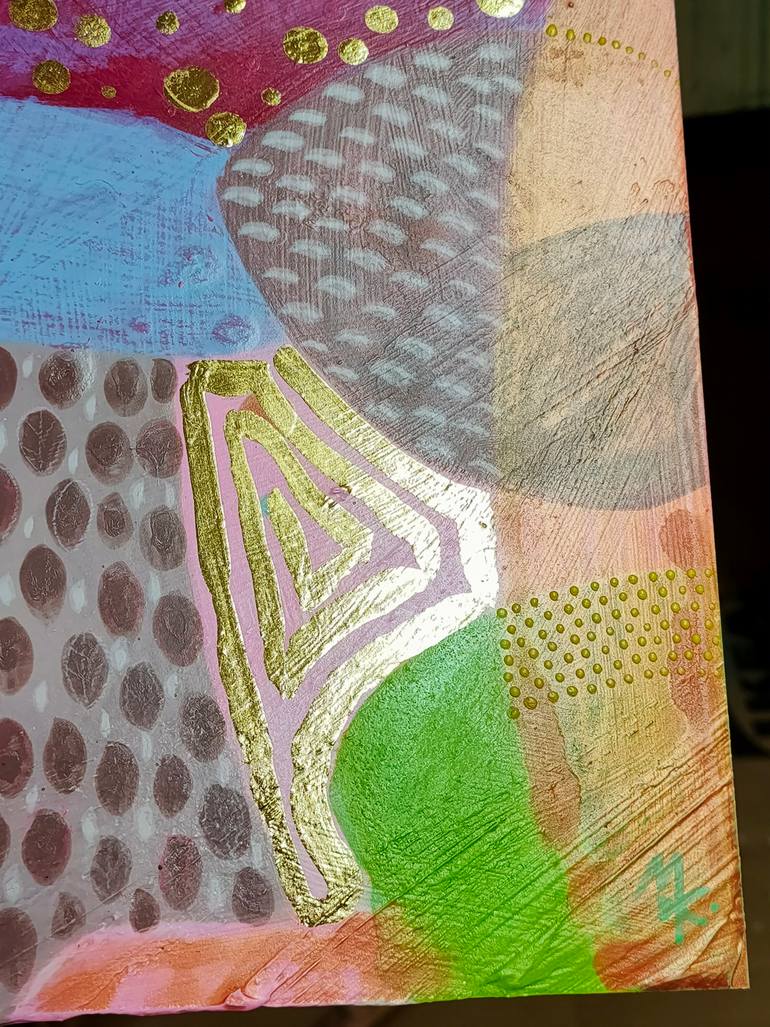 Original Abstract Landscape Painting by Krisztina Megyeri