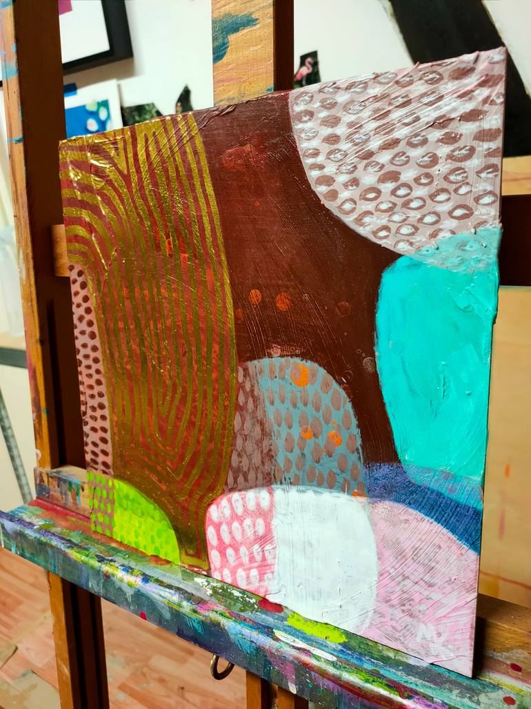Original Abstract Expressionism Abstract Painting by Krisztina Megyeri