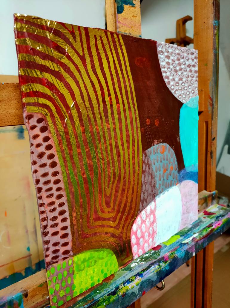 Original Abstract Expressionism Abstract Painting by Krisztina Megyeri