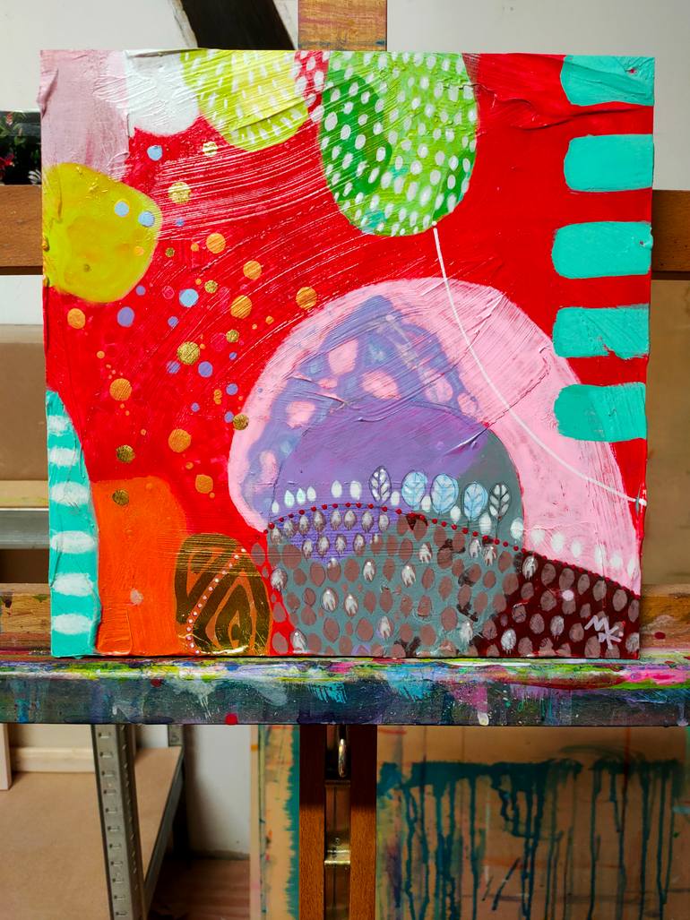 Original Abstract Landscape Painting by Krisztina Megyeri