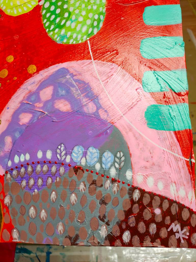 Original Abstract Landscape Painting by Krisztina Megyeri