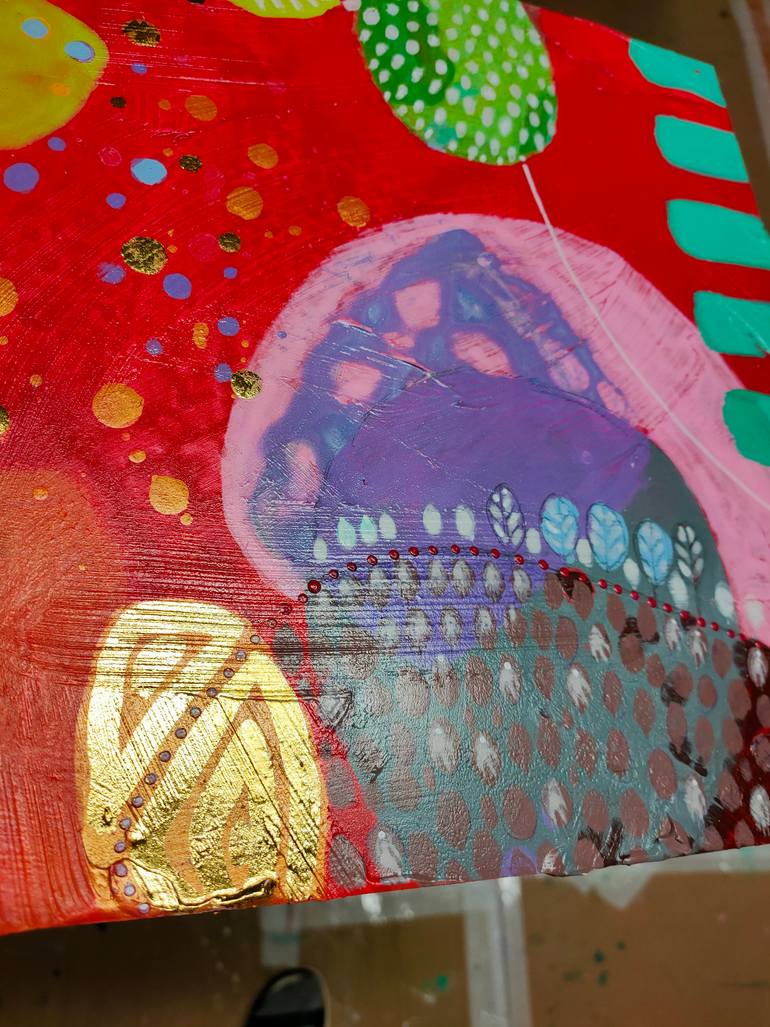 Original Abstract Landscape Painting by Krisztina Megyeri