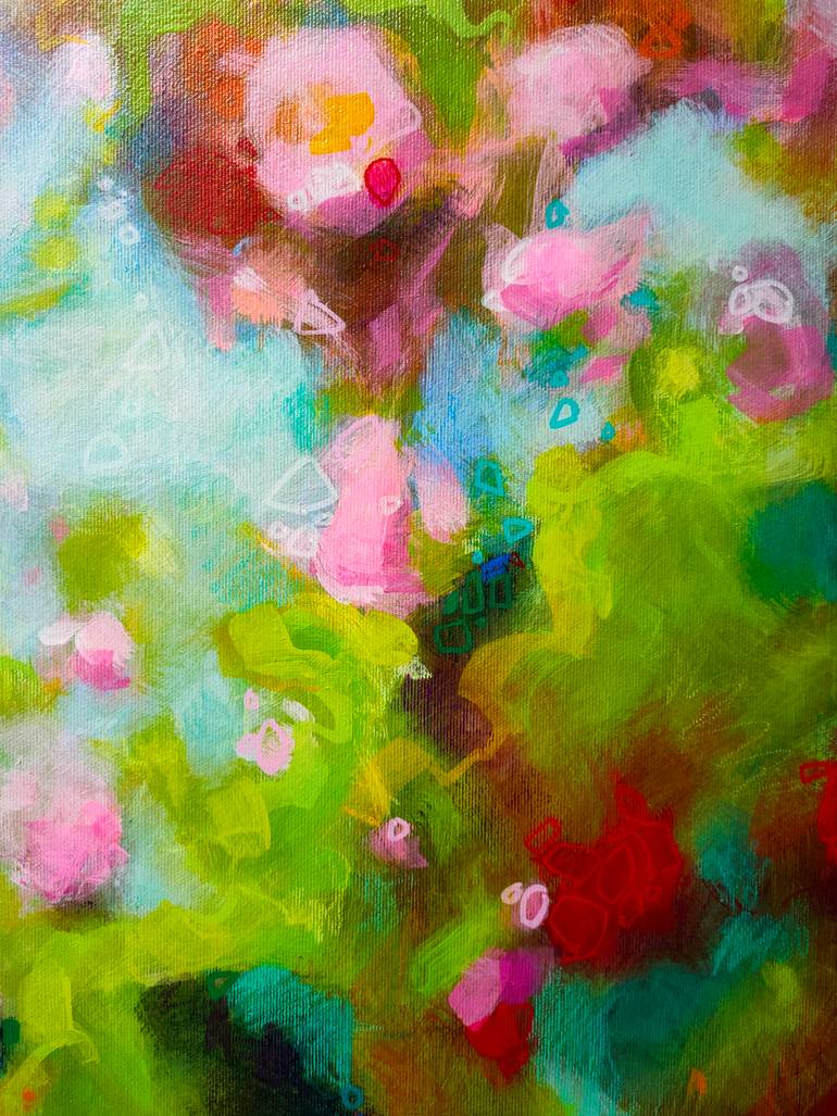Original Neo-impressionism Abstract Painting by Krisztina Megyeri