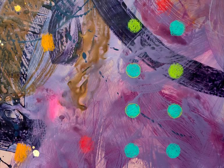 Original Abstract Expressionism Abstract Painting by Krisztina Megyeri