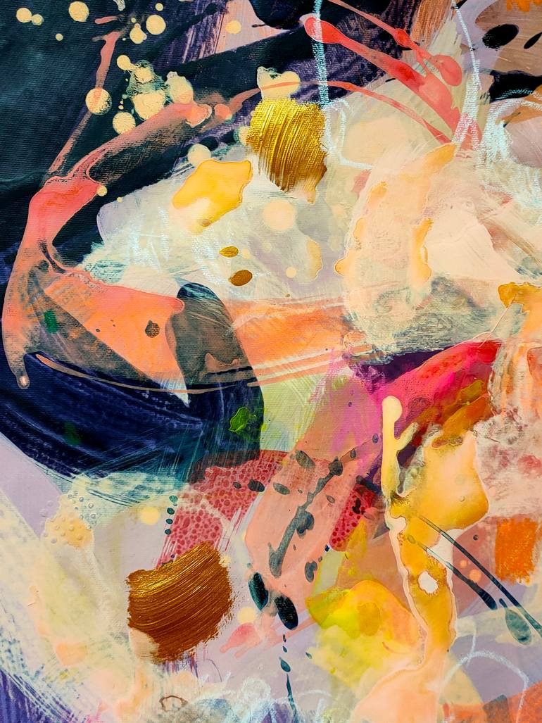 Original Abstract Expressionism Abstract Painting by Krisztina Megyeri