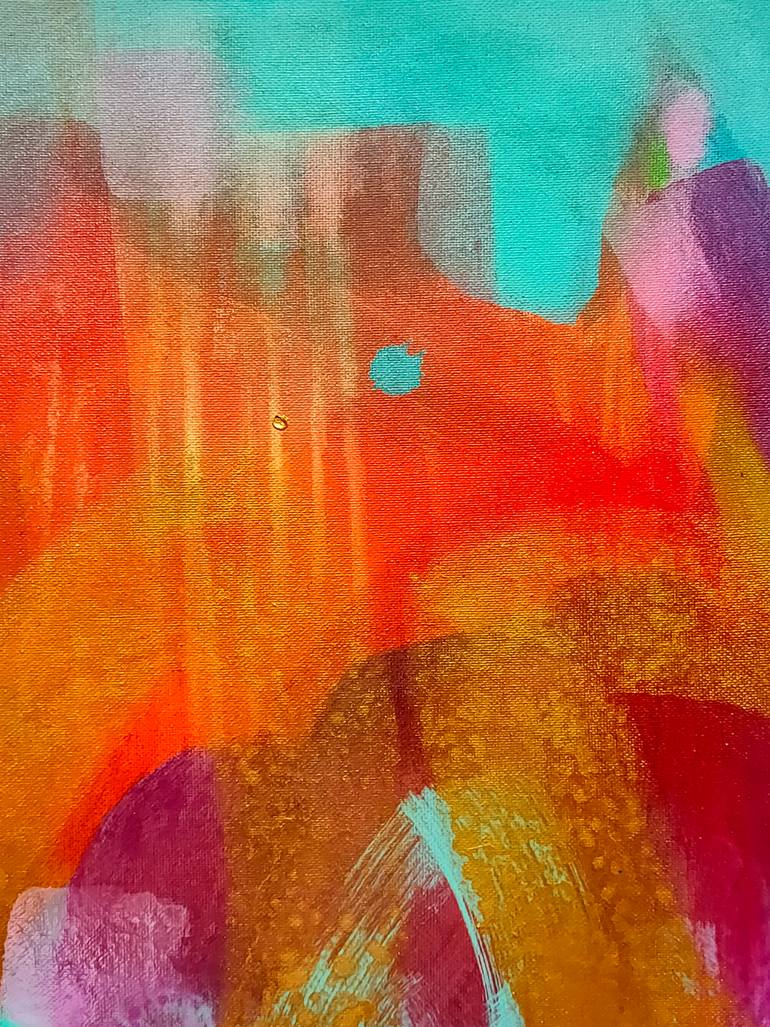 Original Abstract Expressionism Abstract Painting by Krisztina Megyeri