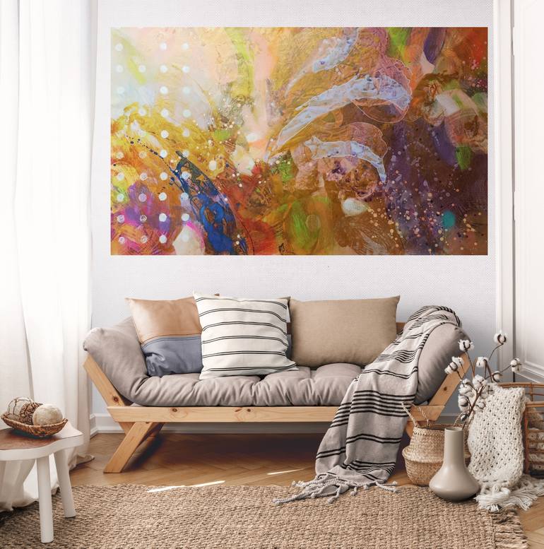 Original Abstract Love Painting by Krisztina Megyeri