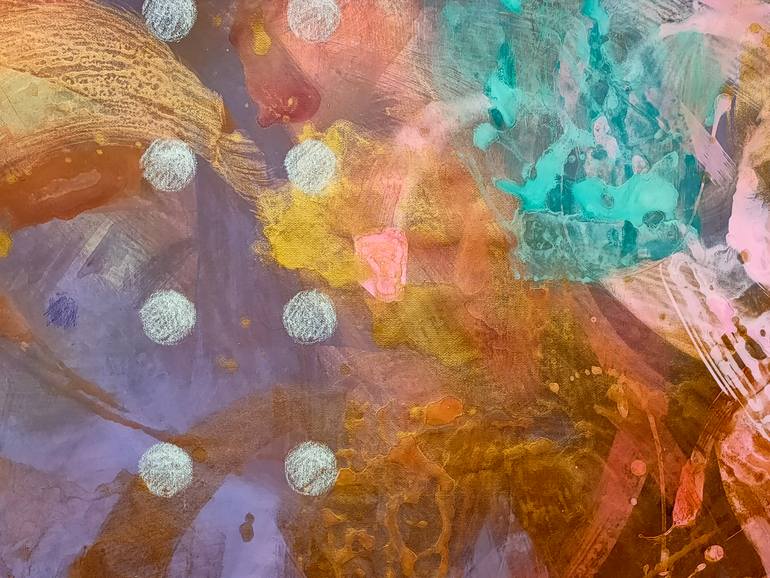 Original Abstract Expressionism Abstract Painting by Krisztina Megyeri