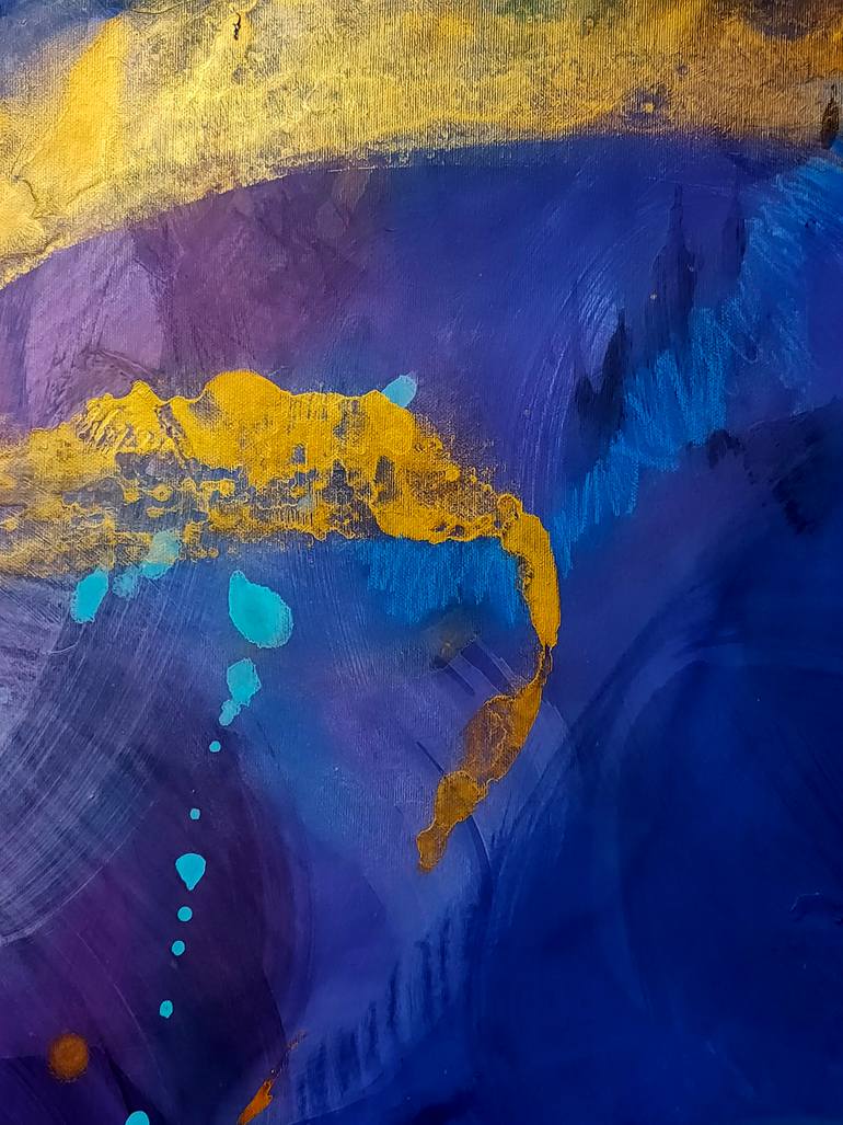Original Abstract Expressionism Abstract Painting by Krisztina Megyeri