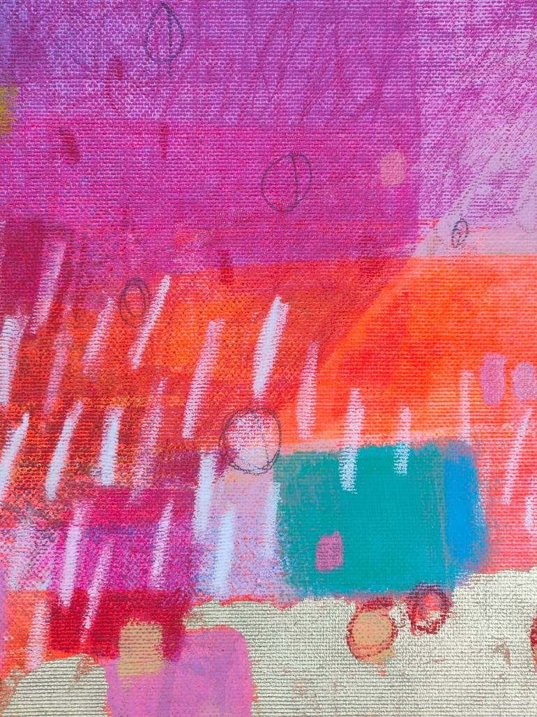 Original Pop Art Abstract Painting by Krisztina Megyeri