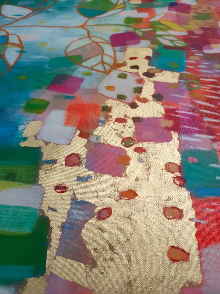 Original Pop Art Abstract Painting by Krisztina Megyeri