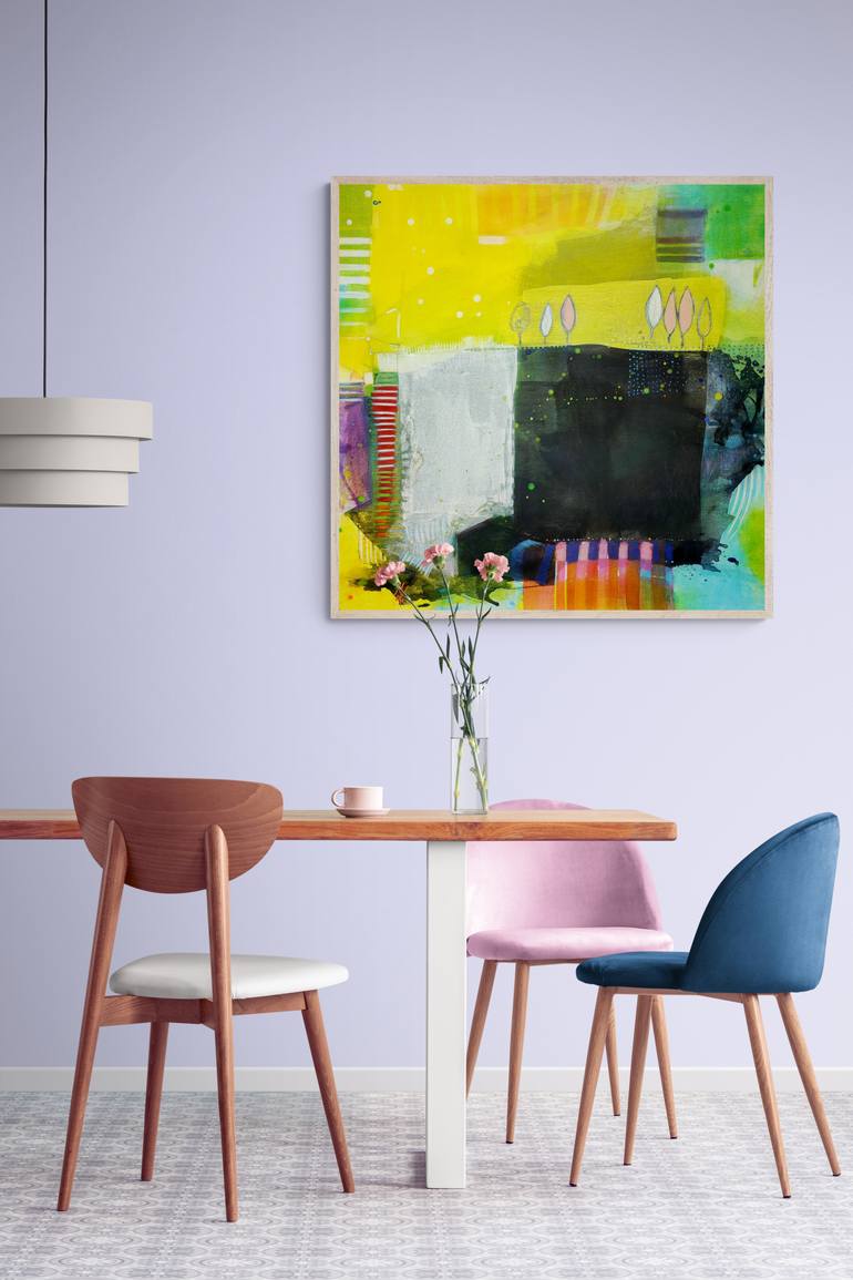 Original Abstract Expressionism Abstract Painting by Krisztina Megyeri