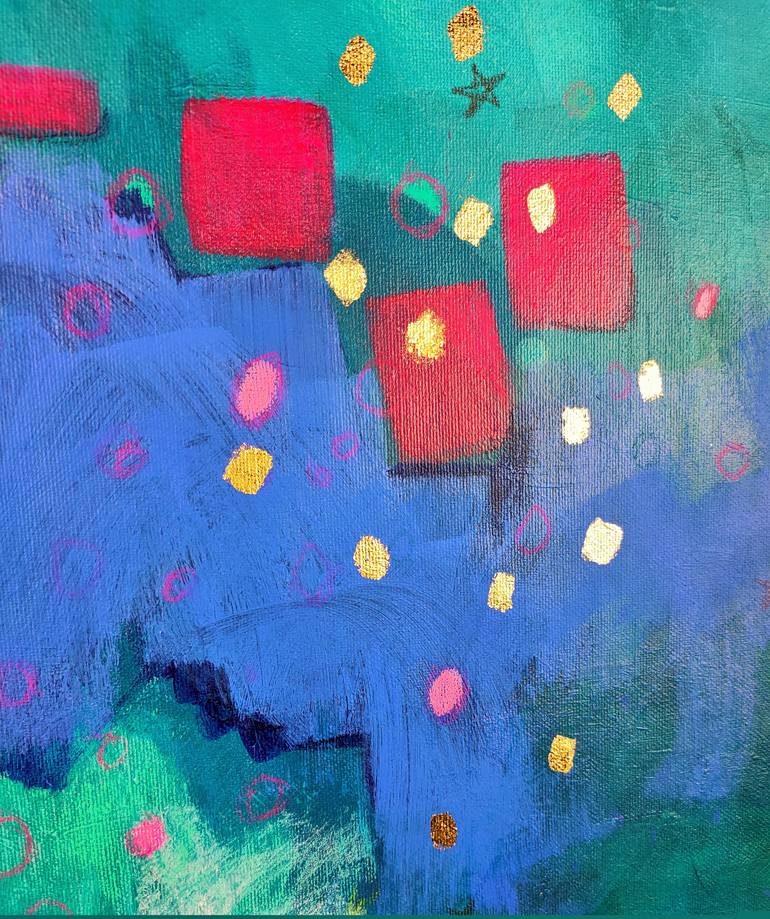 Original Abstract Expressionism Abstract Painting by Krisztina Megyeri