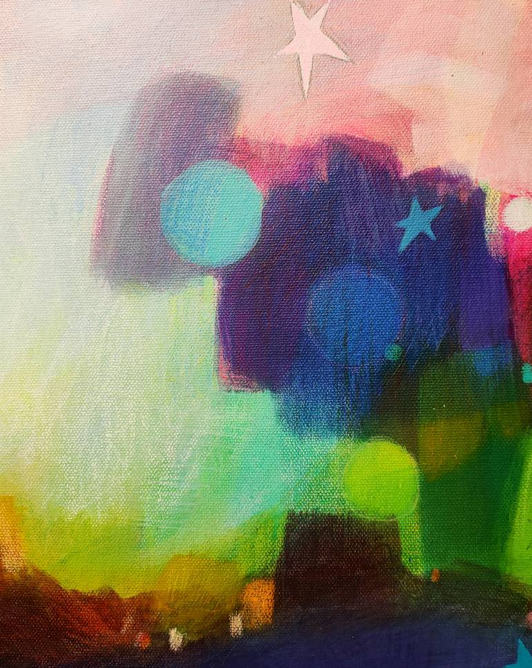 Original Abstract Expressionism Abstract Mixed Media by Krisztina Megyeri