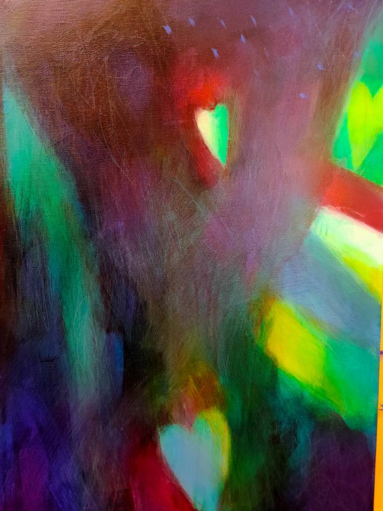 Original Abstract Expressionism Abstract Mixed Media by Krisztina Megyeri